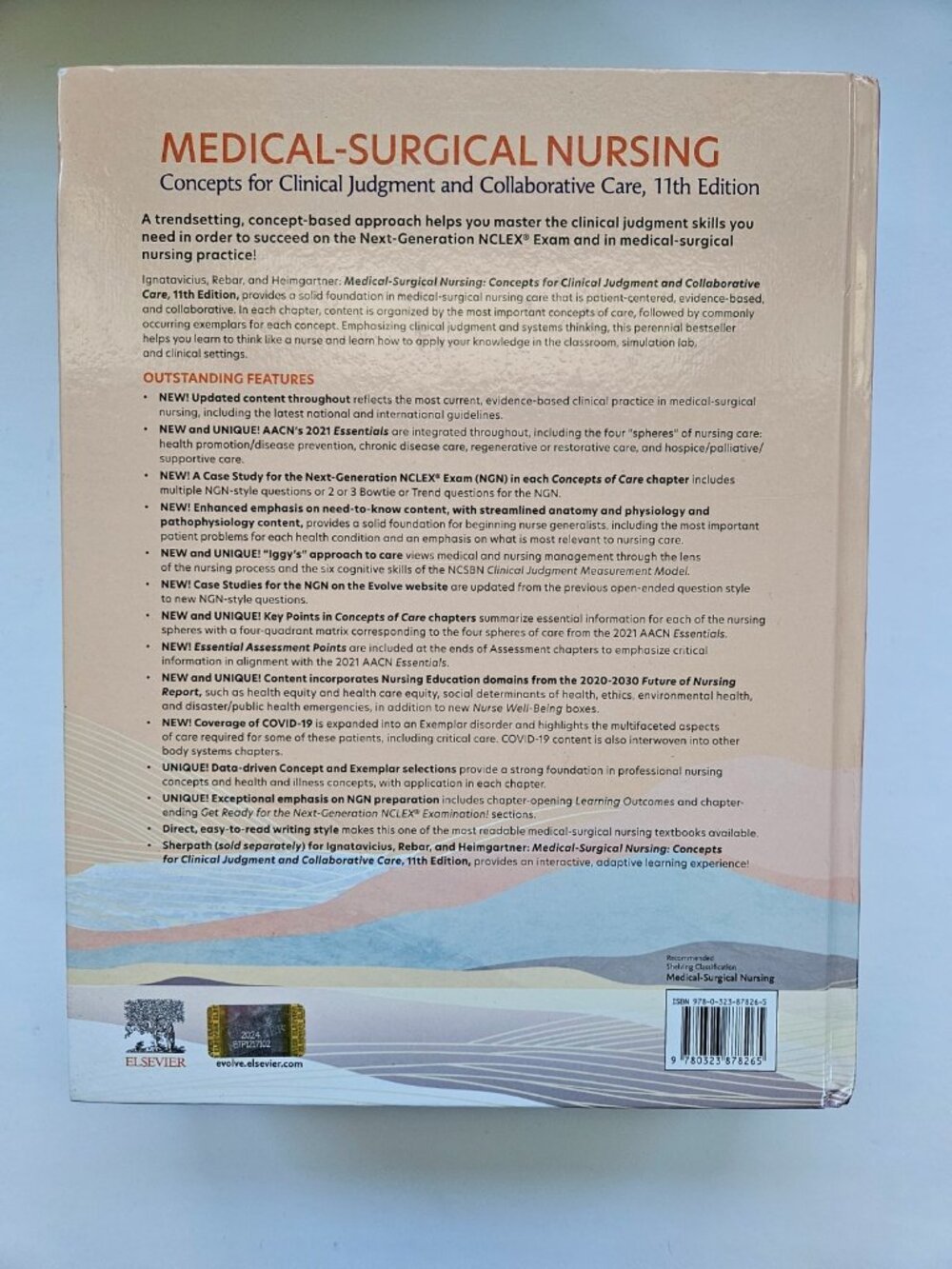 Medical-Surgical Nursing 11th Ed Hardcover by Ignatavicius Rebar 9780323878265 - Picture 2 of 14